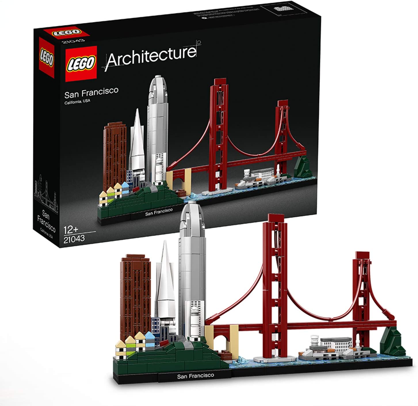 LEGO Architecture San Francisco, Set di Costruzioni con il Ponte Golden Gate e l’isola di Alcatraz, Collezione Skyline, Idea Regalo Collezionabile, 21043